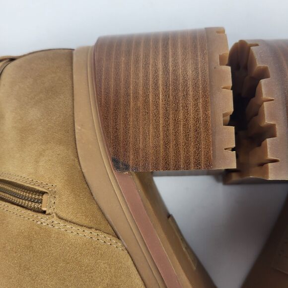 Naturalizer Trina Accent Mid Round Toe Block Heel Zip up Boot brown 9.5M - Picture 14 of 16